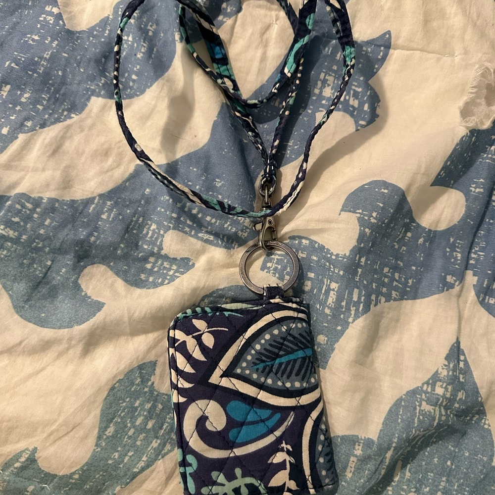 Vera bradley lanyard and ID holder